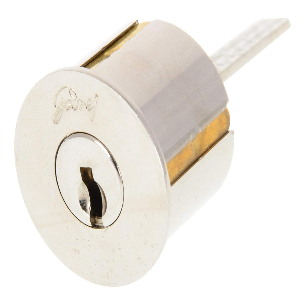 Godrej Rim Lock I Tribol 1 CK Latchbolt I For Home Main door I for Outside Opening Door  and LeftorRight Handed Doors I 4 Keys I 15 Year Warranty I Automatic Locking I Lacquer Finish